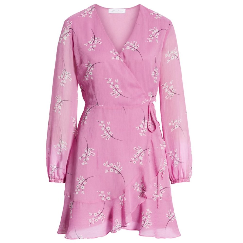 All in Favor - Brittany Wrap Minidress